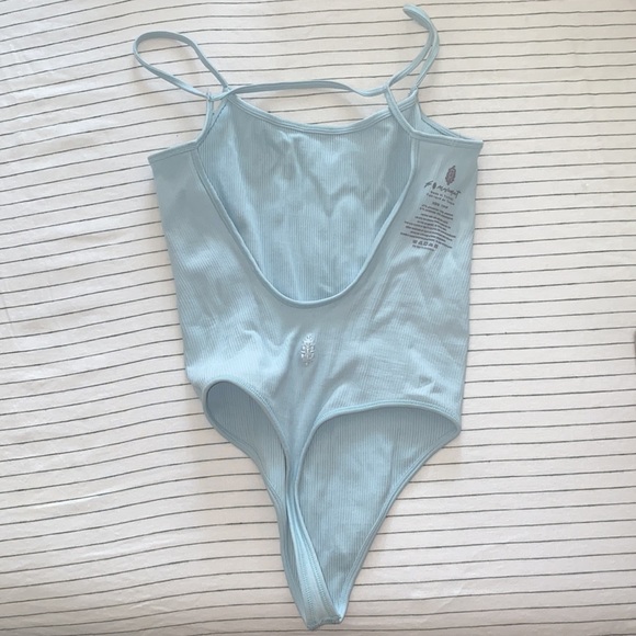 Free People FP Movement Free Throw Bodysuit - Surf Spray (Blue/Teal) - Picture 3 of 7